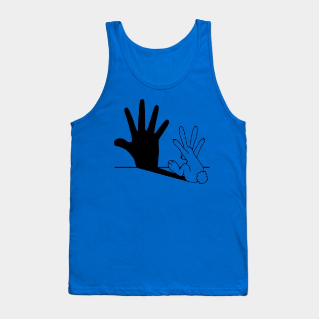 Rabbit Hand Shadow Classic 1 Tank Top by menle